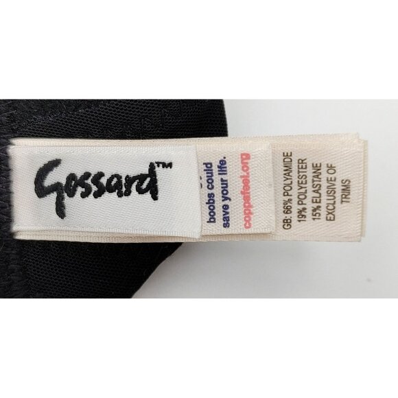 Gossard 6271 Glossies Sheer Mesh Underwire Full Cup Bra US36H Black New - Picture 6 of 8